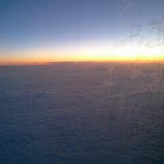 Sunrise above the Atlantic Ocean